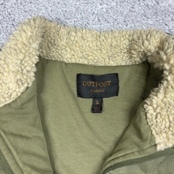 Outpost Makers Vest Mens Large Mock Neck Quilted Outerwear Layering Outdoors - Picture 2 of 4